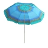 Factory direct sales of beach umbrellas, export outdoor polyester fabric sunshades, beach and seaside scenery sun umbrellas Application Scenario